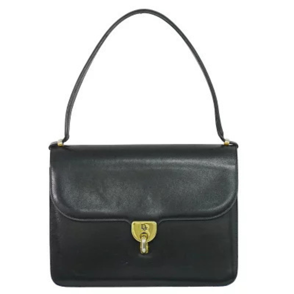 Christian Dior Leather Handbag Black